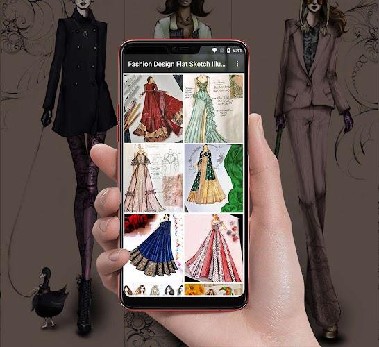 Fashion Design Flat Sketches স্ক্রিনশট 0