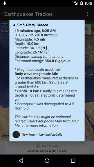 Earthquakes Tracker 螢幕截圖 2
