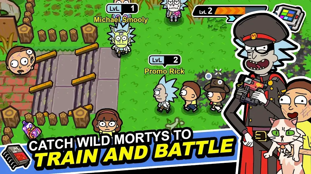 Rick and Morty: Pocket Mortys 螢幕截圖 0