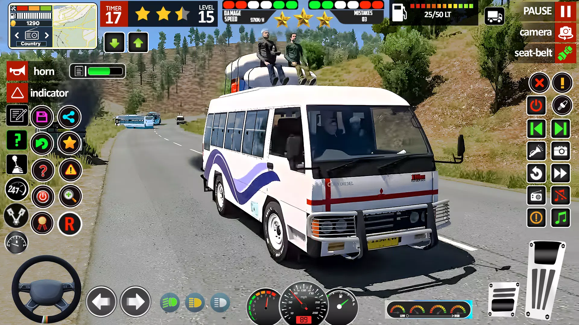 Mini Bus Game: Bus Driving 3D Ekran Görüntüsü 1
