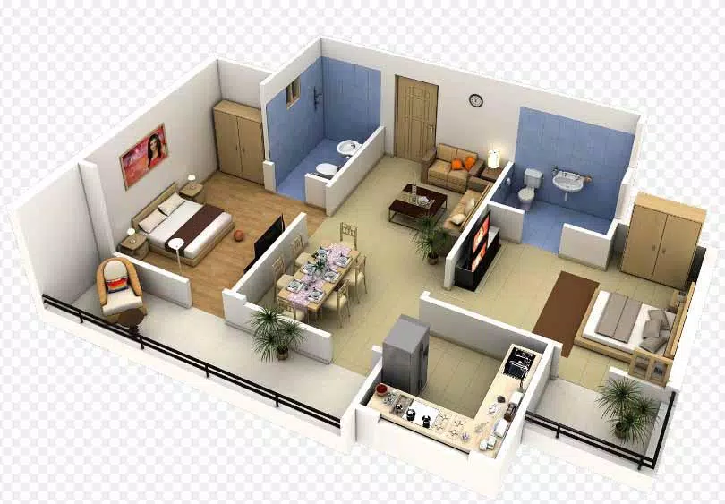 3D small house design Ảnh chụp màn hình 0