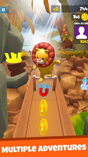 Jungle Run Animal Running Game Captura de pantalla 2
