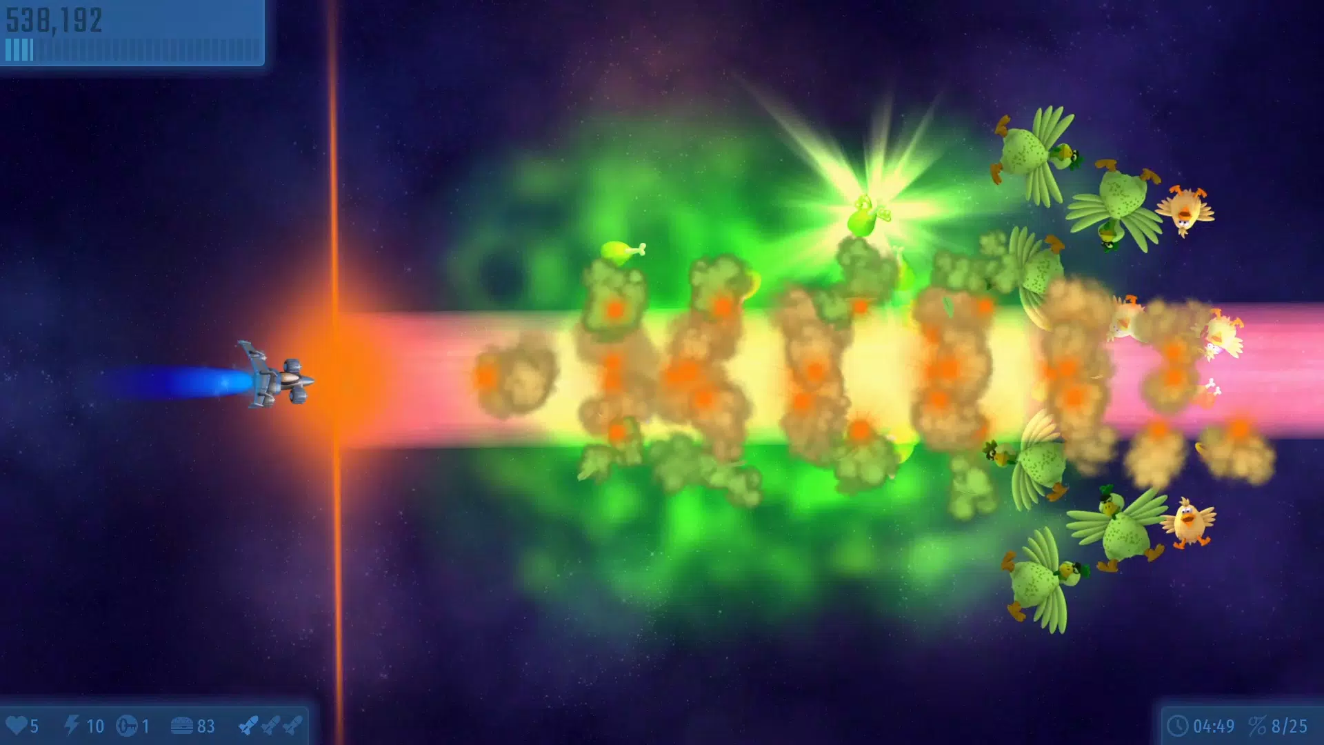 Chicken Invaders Universe Zrzut ekranu 3