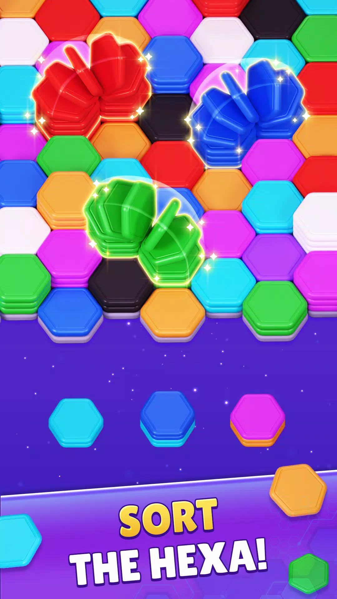 Color Hexa Sort Puzzle Game スクリーンショット 1