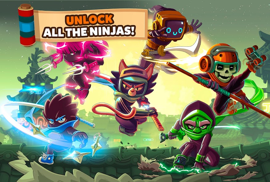 Ninja Dash Run - Offline Game Mod Ekran Görüntüsü 2