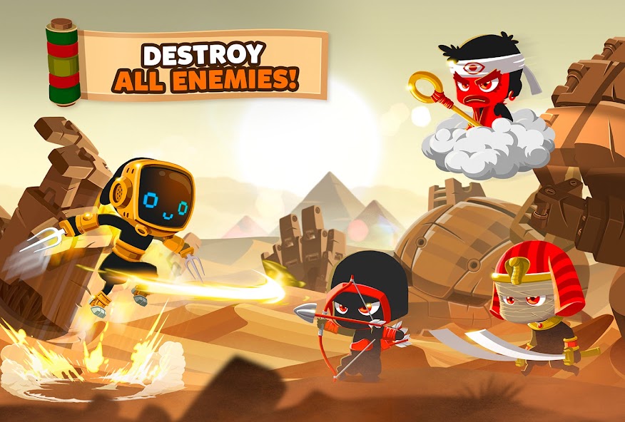 Ninja Dash Run - Offline Game Mod Ekran Görüntüsü 3