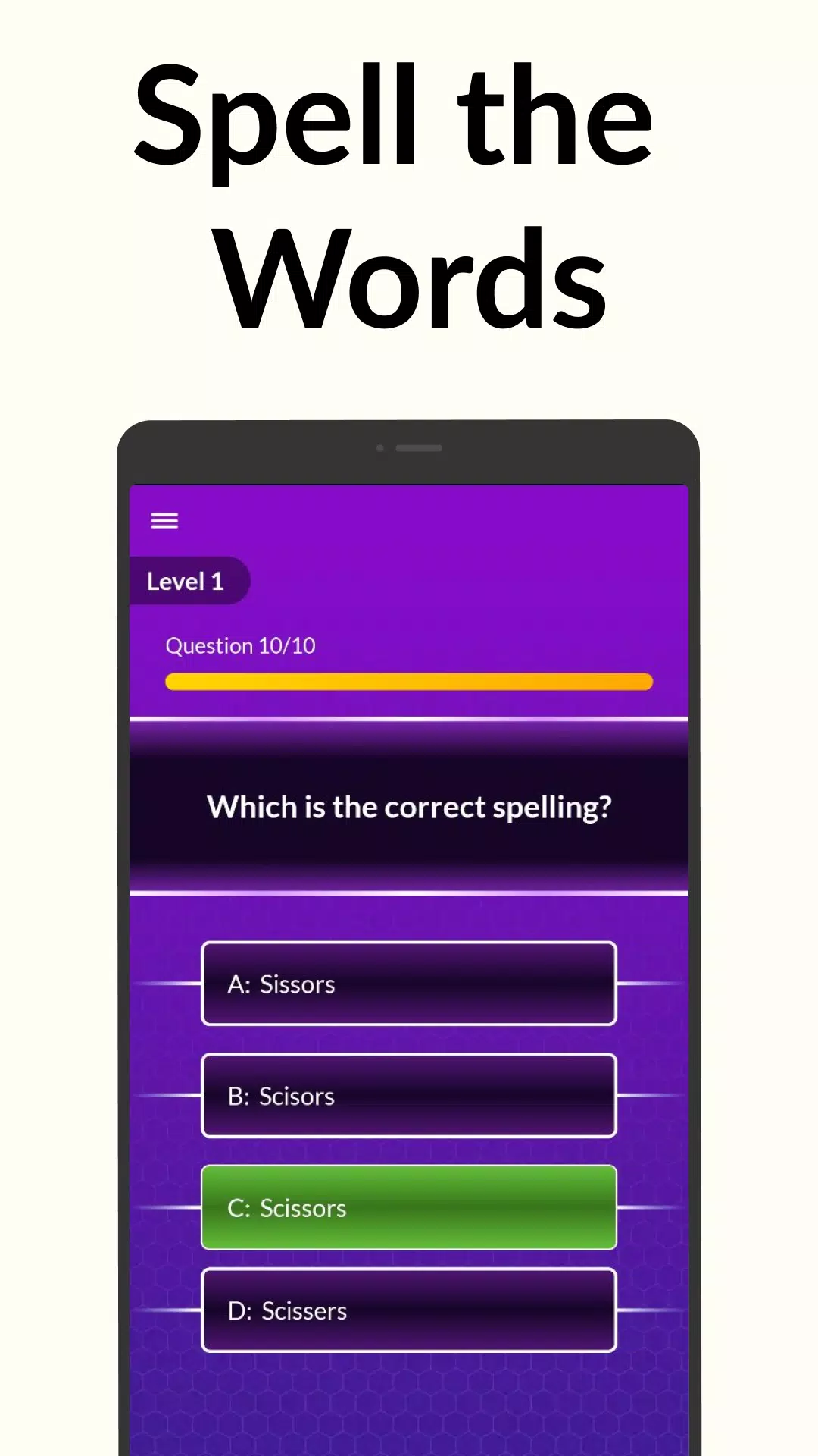 Spelling Bee: Spelling Quiz应用截图第1张