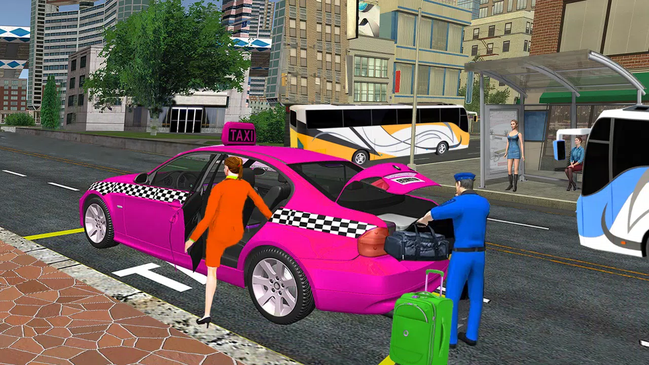 City Taxi Games-Taxi Car Games 螢幕截圖 3