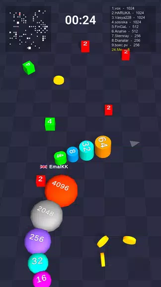 Cube Arena 2048: Merge Numbers Tangkapan skrin 0