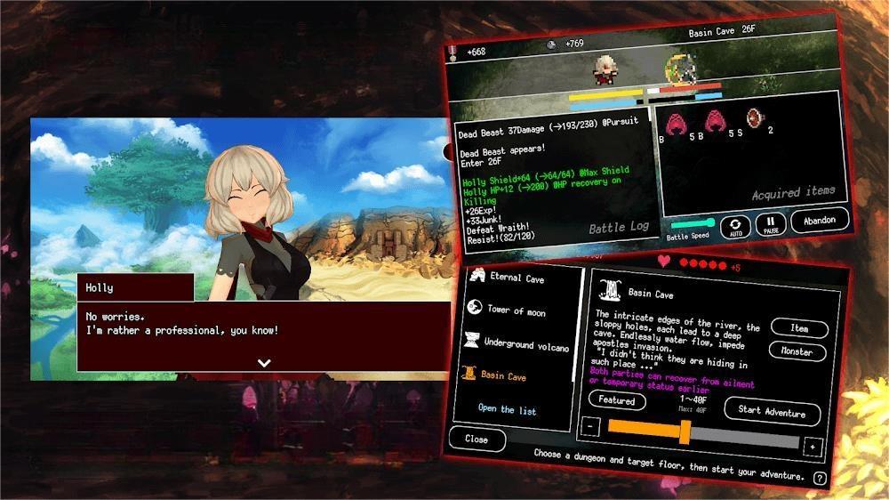 B100X Auto Dungeon RPG Tangkapan skrin 0