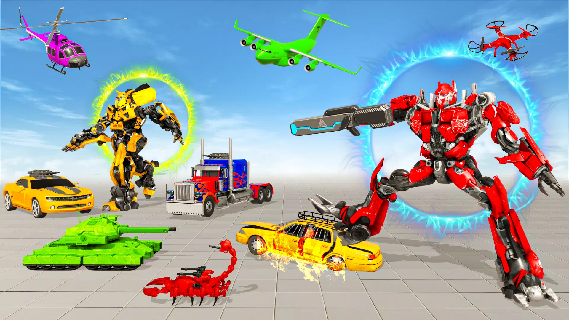 Jet Robot Car Transform 3D Captura de tela 0