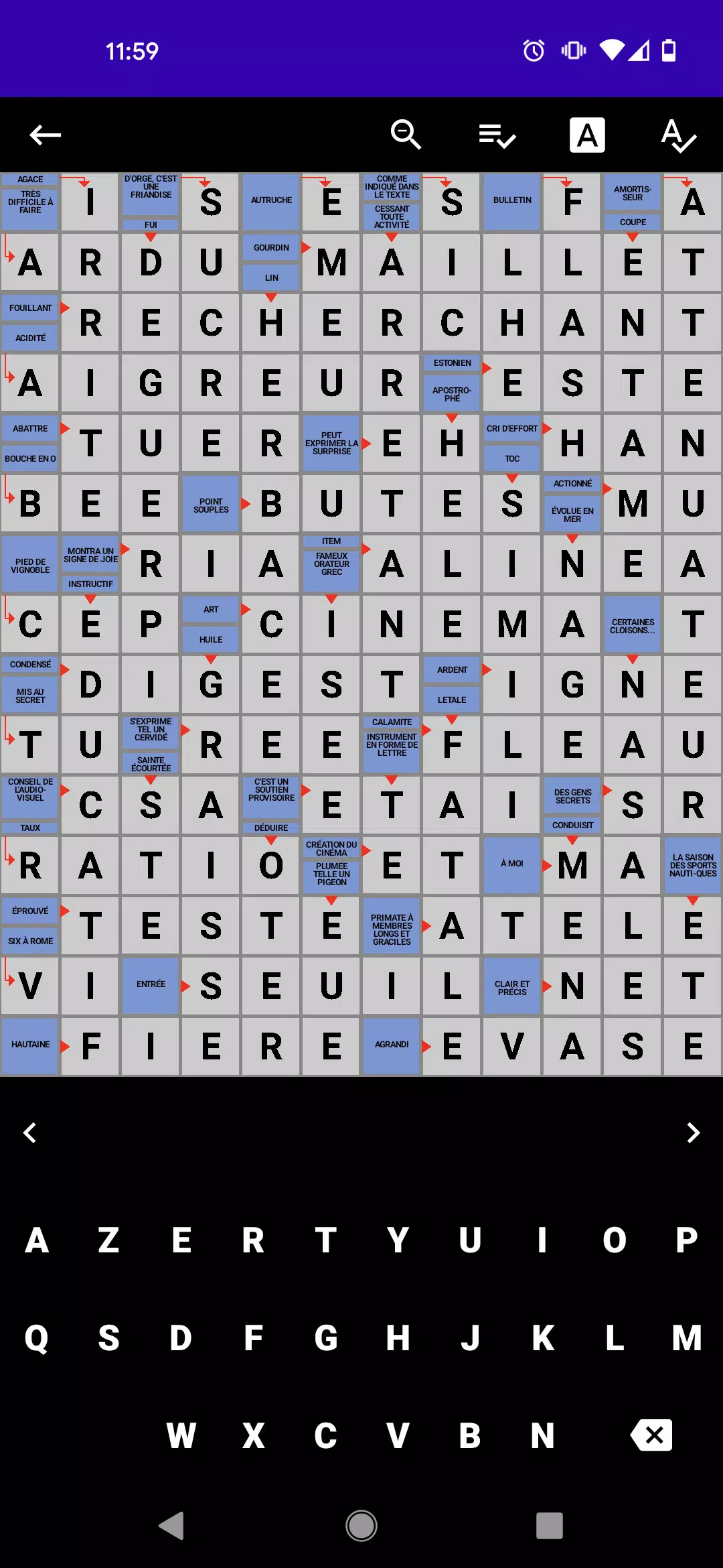 Mots Fléchés Français 螢幕截圖 1