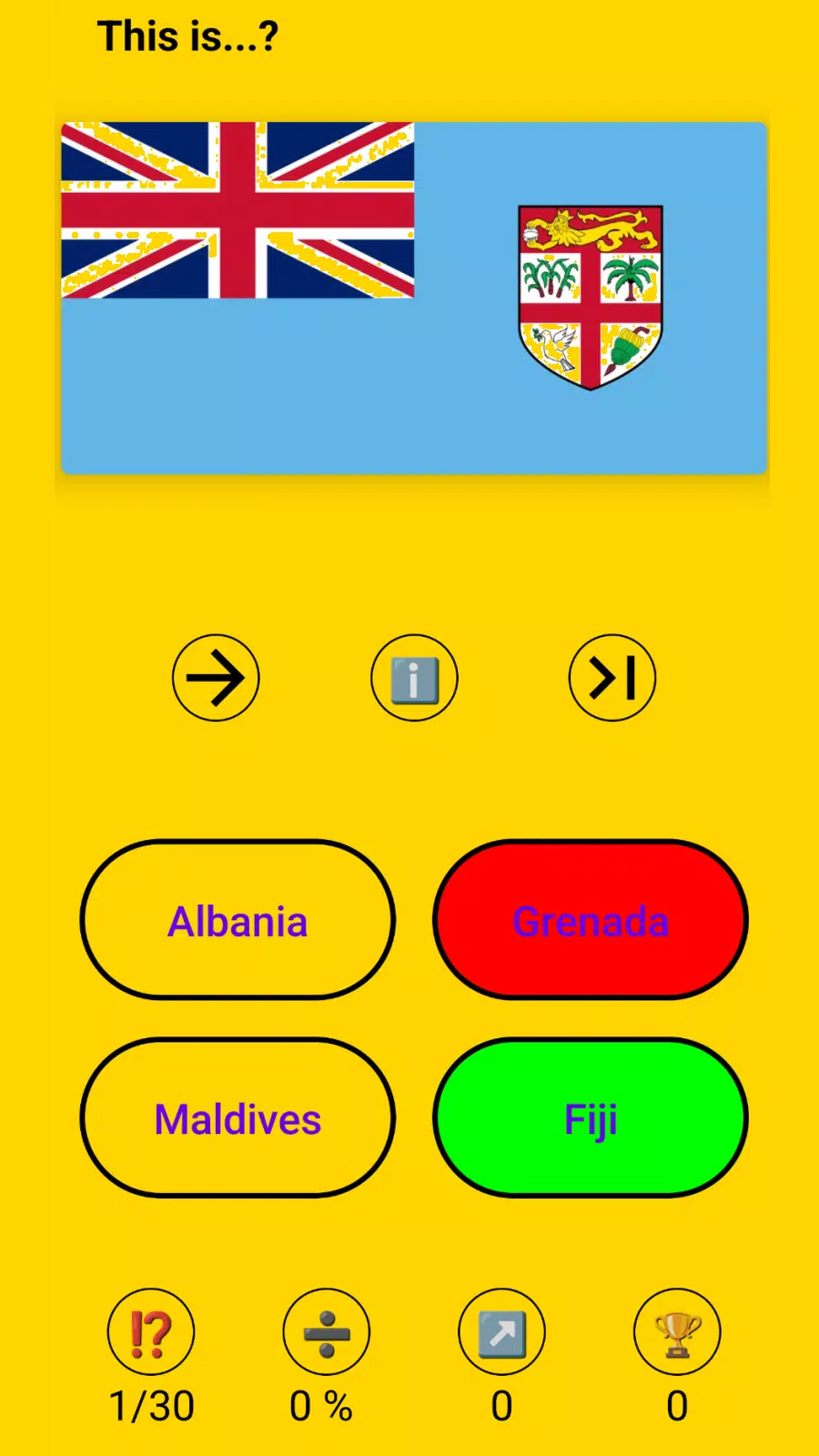 Super Flags! Flag Quiz 螢幕截圖 1