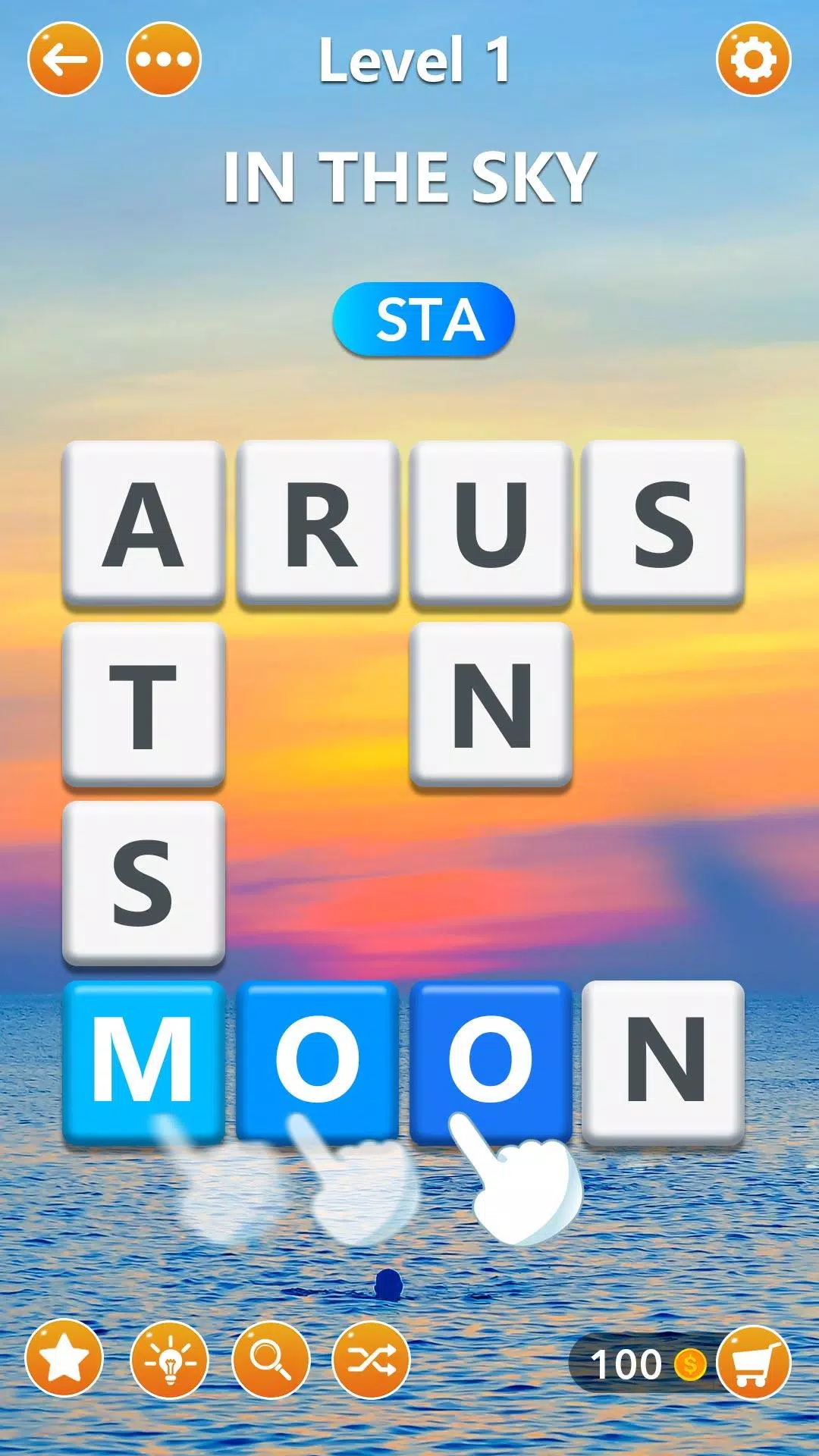 Word Block -Juegos de palabras Captura de pantalla 2