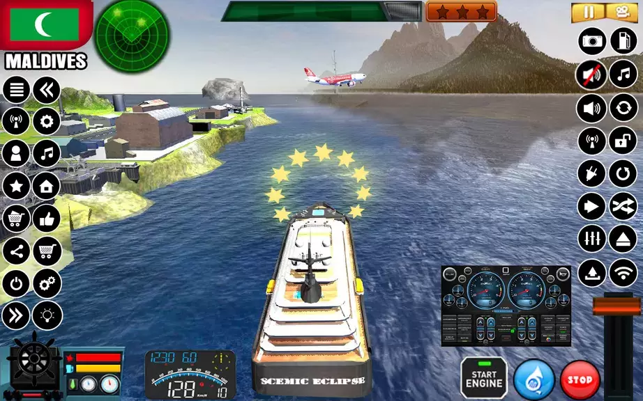 Big Cruise Ship Simulator 螢幕截圖 1