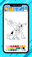 Scooby coloring doo cartoon ga 螢幕截圖 2