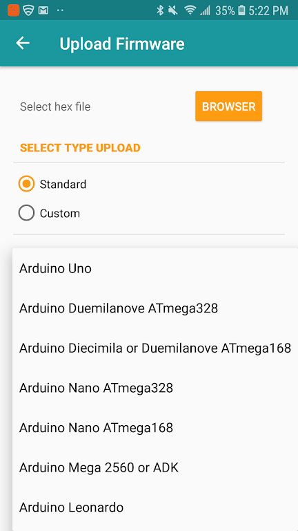 Arduino Hex Uploader-Bin/Hex Zrzut ekranu 2