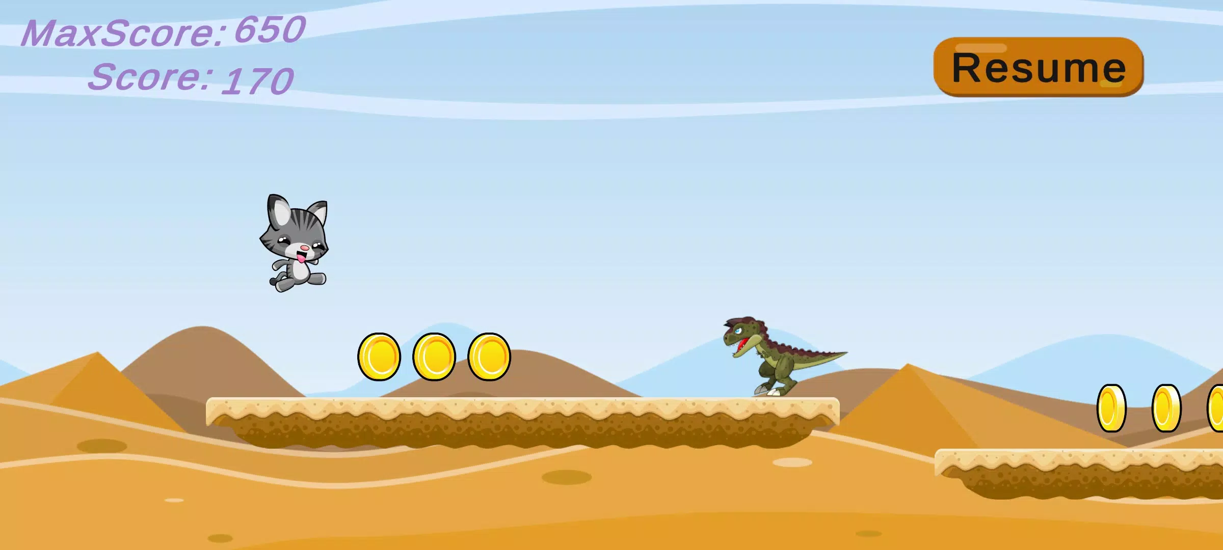 Cat Runner Adventure Ekran Görüntüsü 2