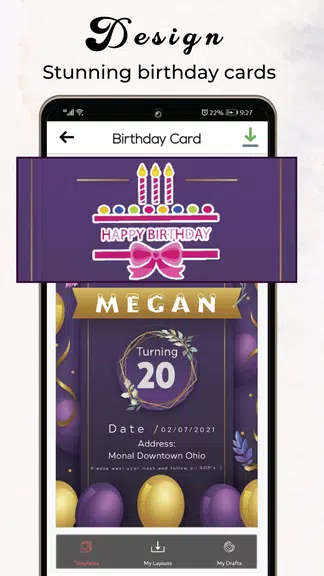 Schermata Invitation Card Maker & Ecards 3