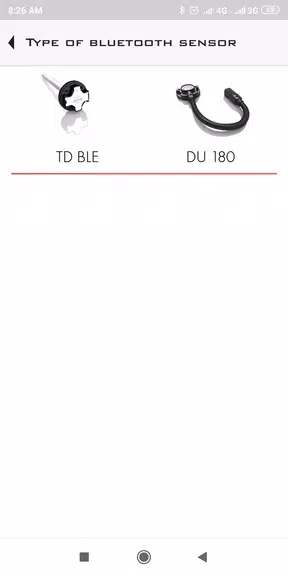 Schermata Escort sensors config app 1