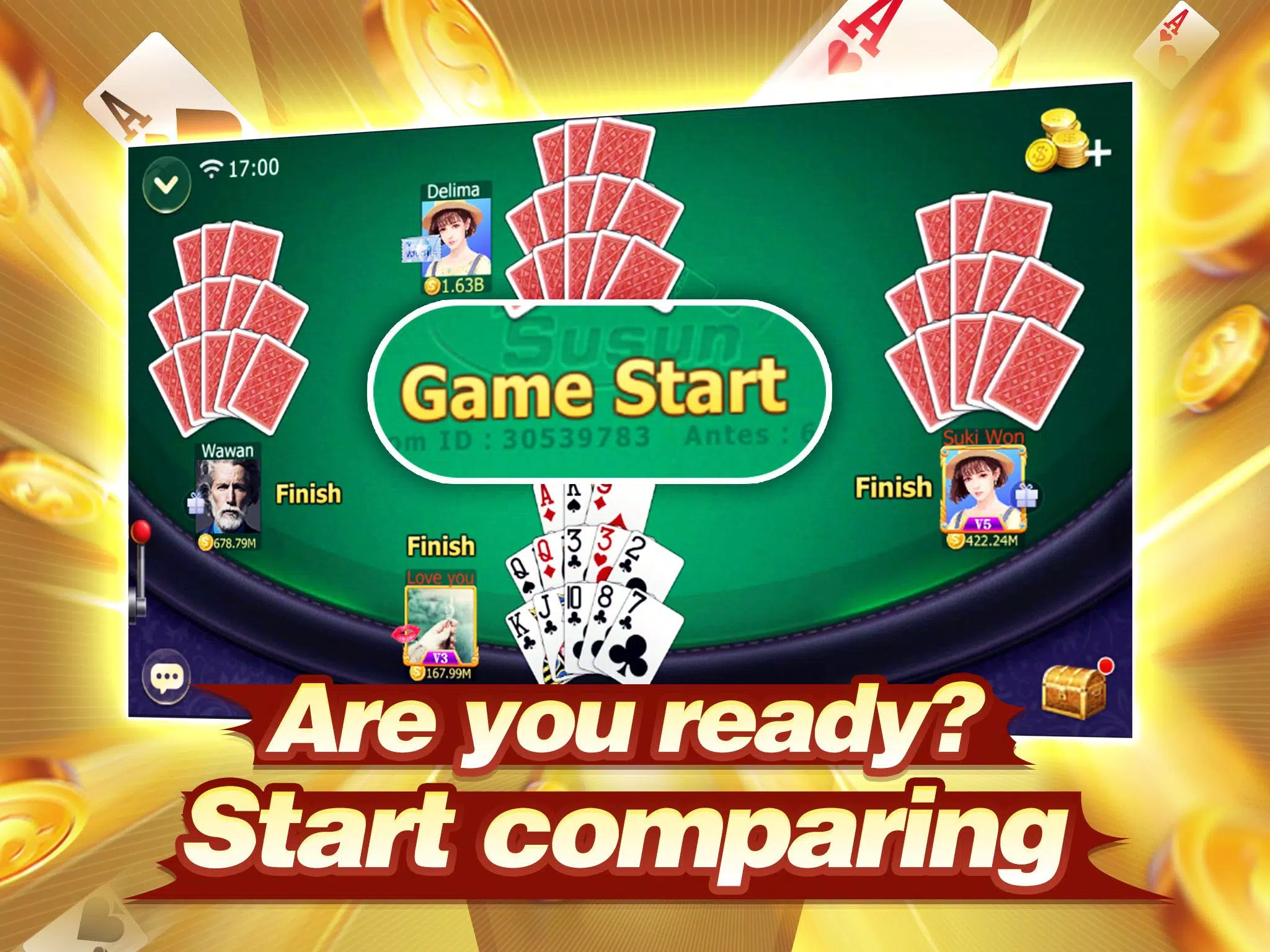 Capsa susun (Capsun) - Chinese Poker スクリーンショット 0
