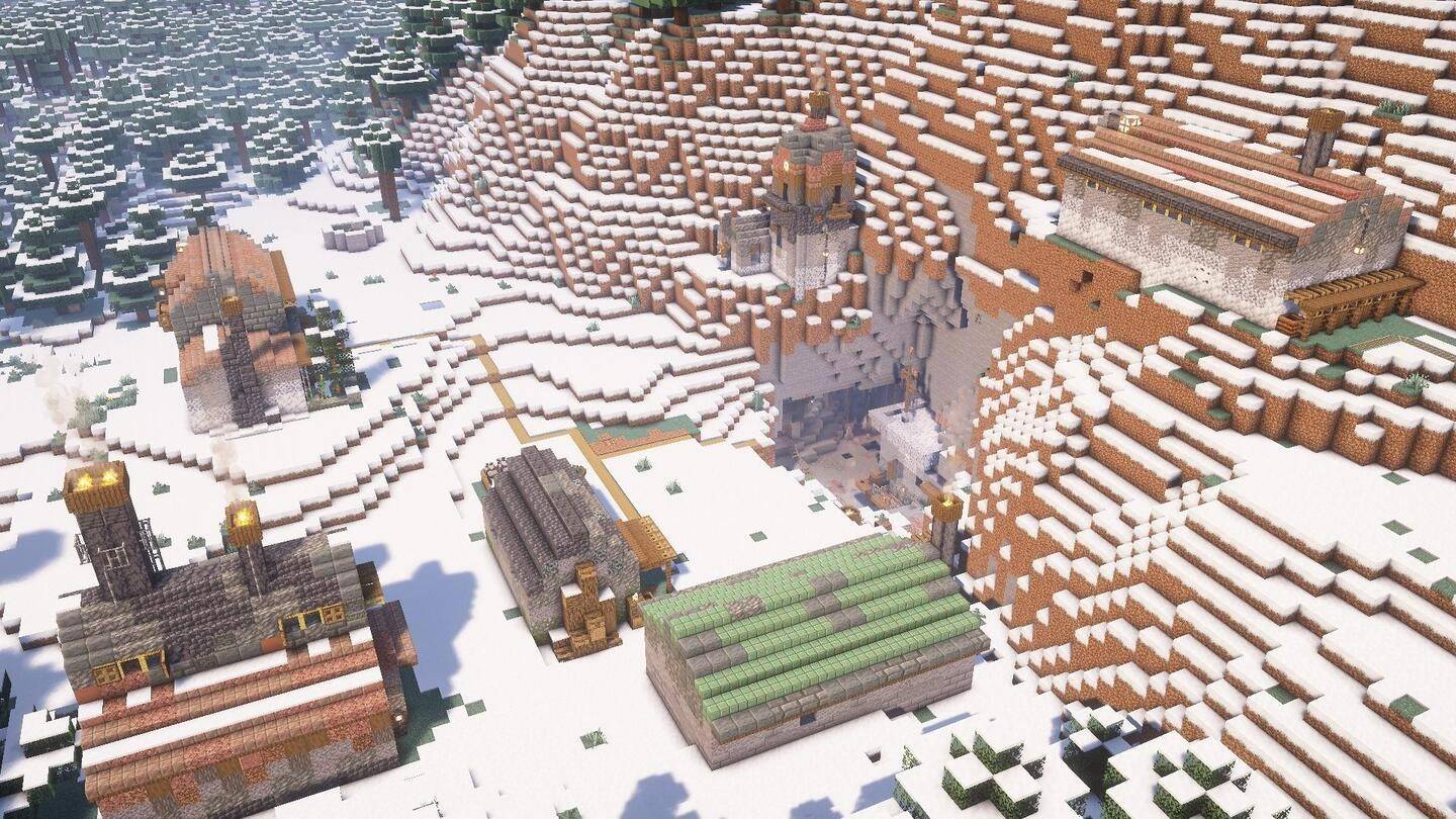 Bild: Reddit.com minecraft snow biome seed
