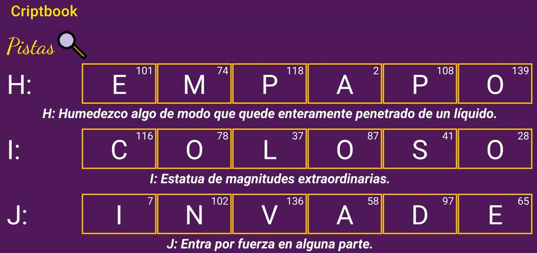 Criptogramas Literarios Ekran Görüntüsü 3