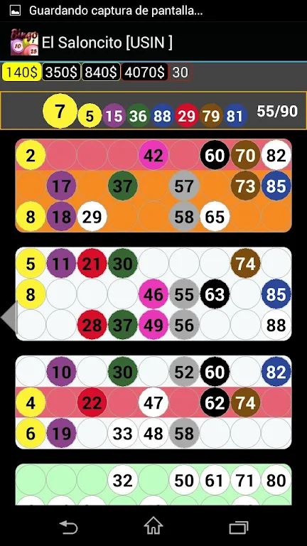 Bingo UsuBingo 螢幕截圖 1
