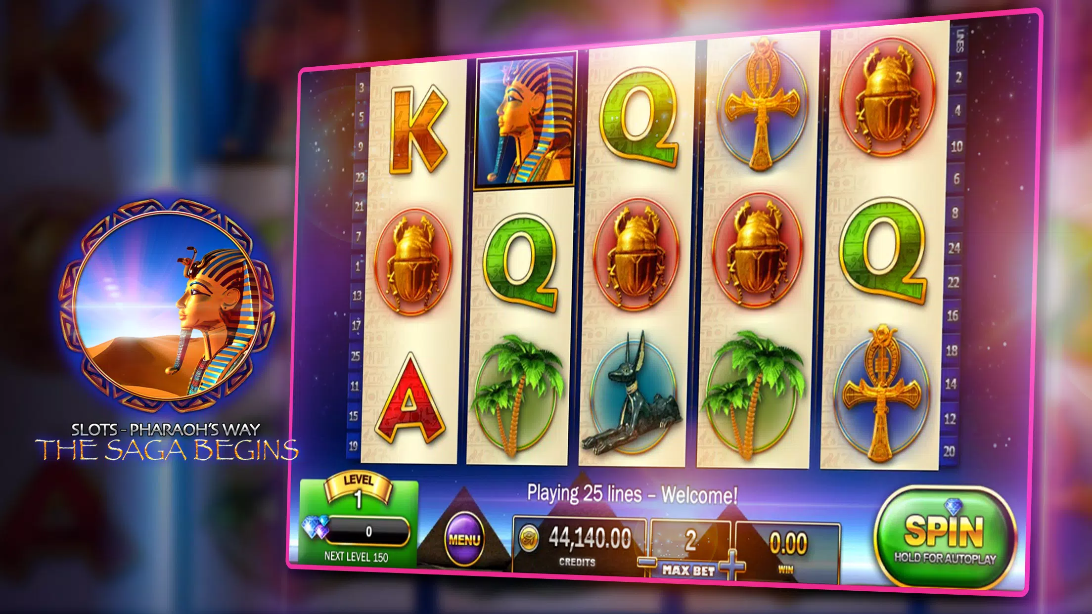 Slots - Pharaoh's Way Casino 螢幕截圖 2