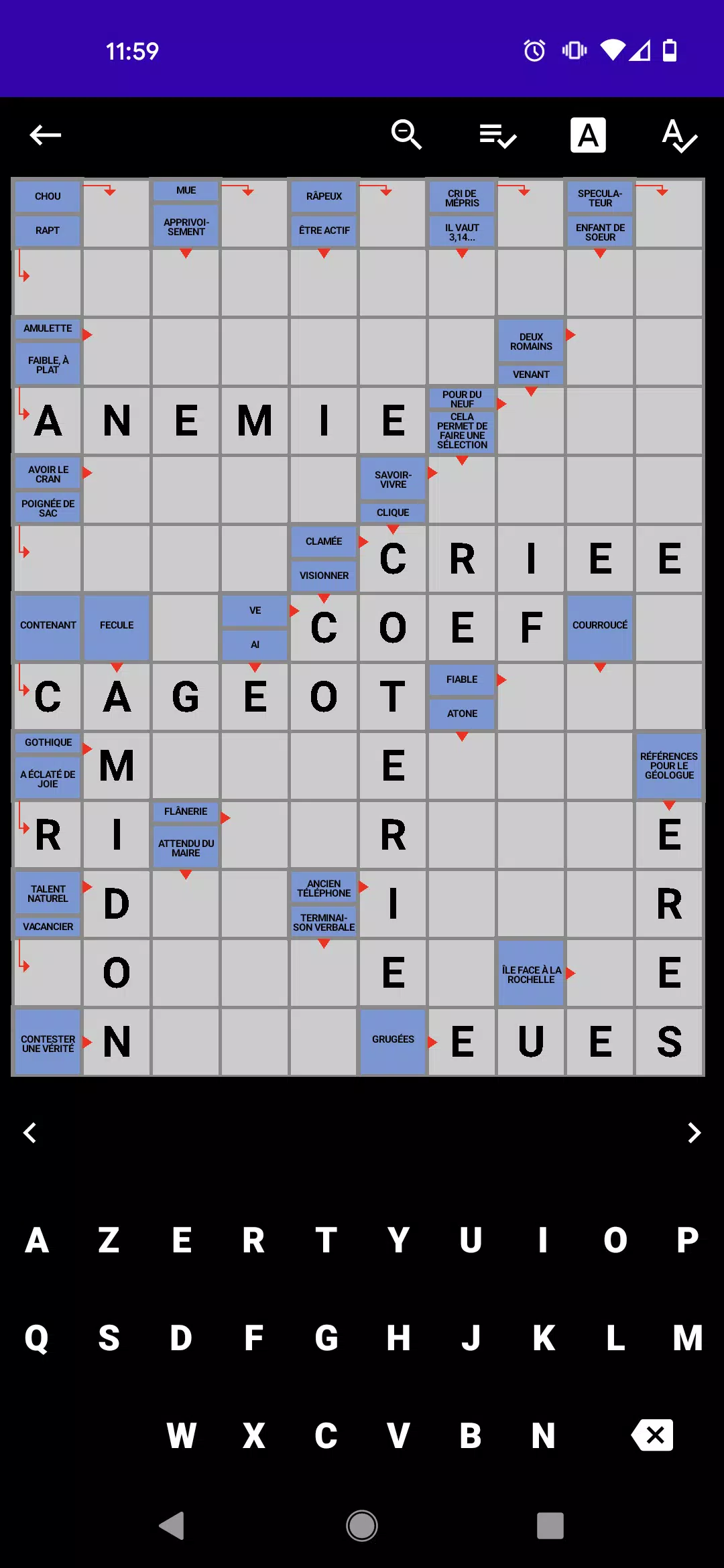 Mots Fléchés Français 螢幕截圖 0