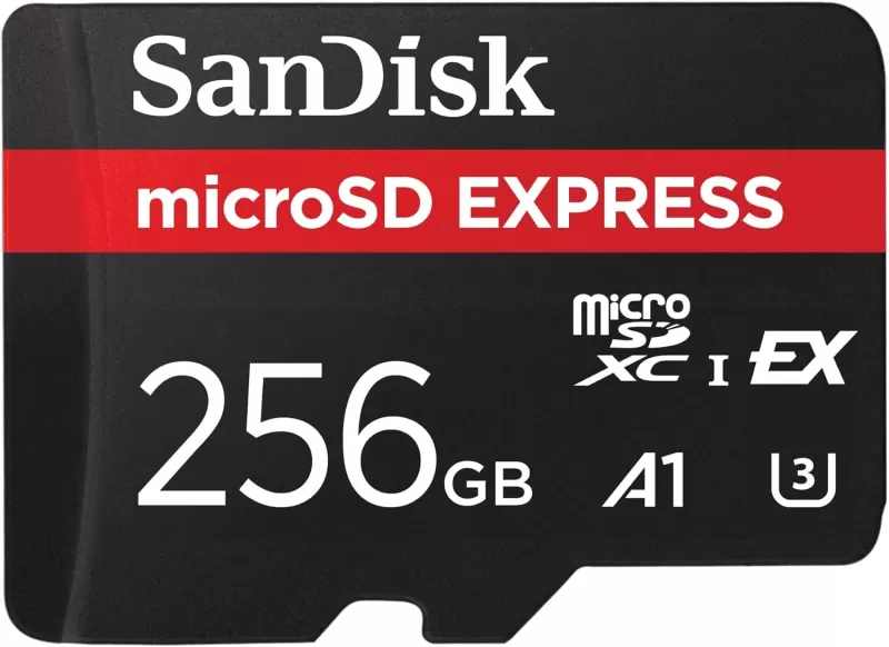 Schalten Sie 2 kompatible Sandisk 256 GB MicroSD Express -Karte