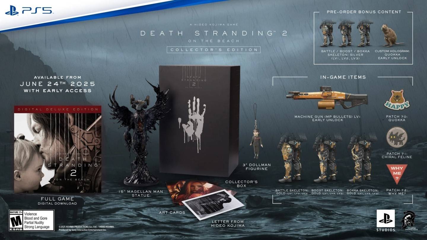 Death Stranding 2 auf dem von Sony veröffentlichten Trailer der Beach Collectors Edition veröffentlicht