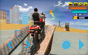Superhero Stunt Bike Simulator 螢幕截圖 3