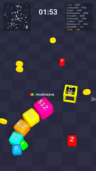 Cube Arena 2048: Merge Numbers Tangkapan skrin 2