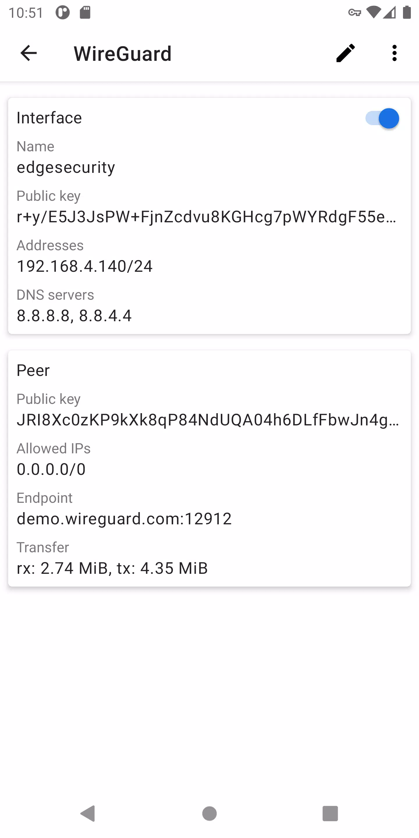 WireGuard Скриншот 1