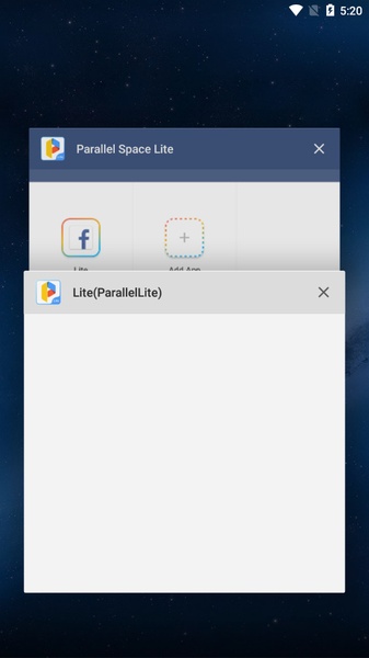 Parallel Space Lite－Dual App Capture d'écran 1