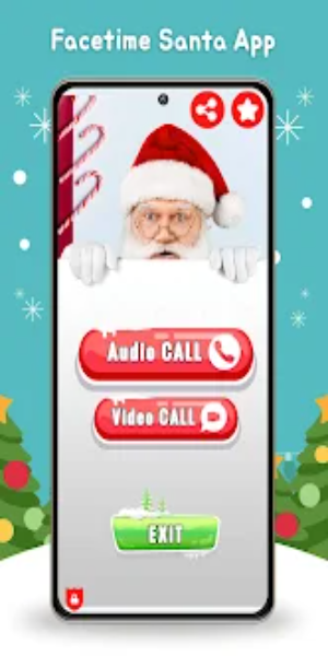 Facetime Santa Call Santa App 螢幕截圖 1