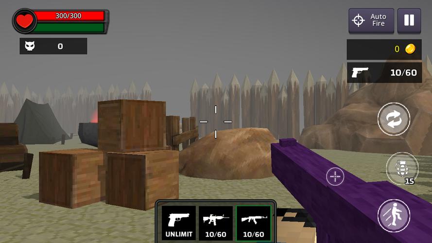 Pixel Gunner ဖန်သားပြင်ဓာတ်ပုံ 1
