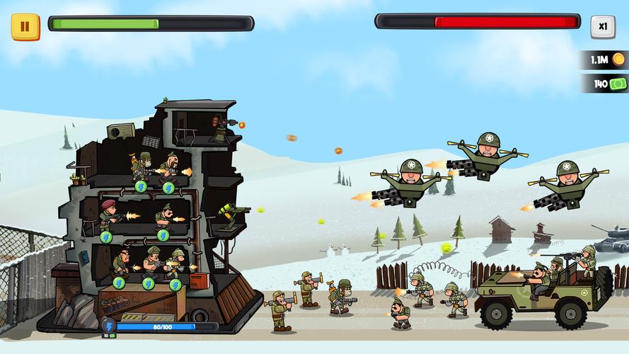 World War Army Defense: TD WW2 Ảnh chụp màn hình 3