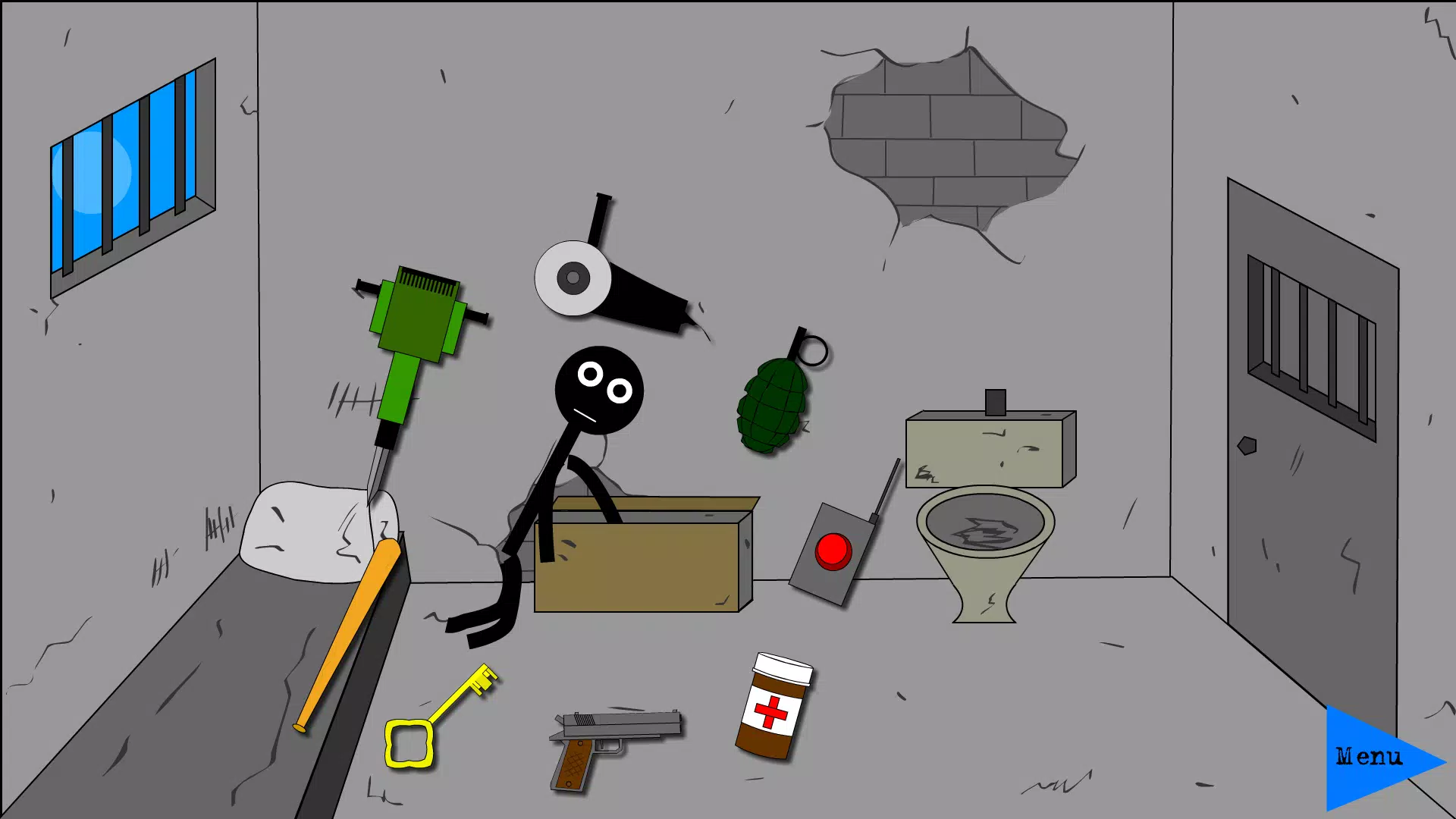 Stickman Jailbreak 2，Dumb ways Ekran Görüntüsü 0
