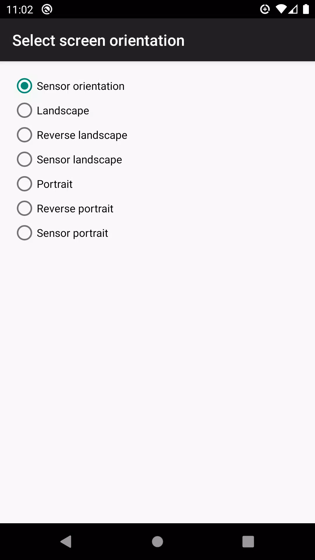 control screen rotation Capture d'écran 3