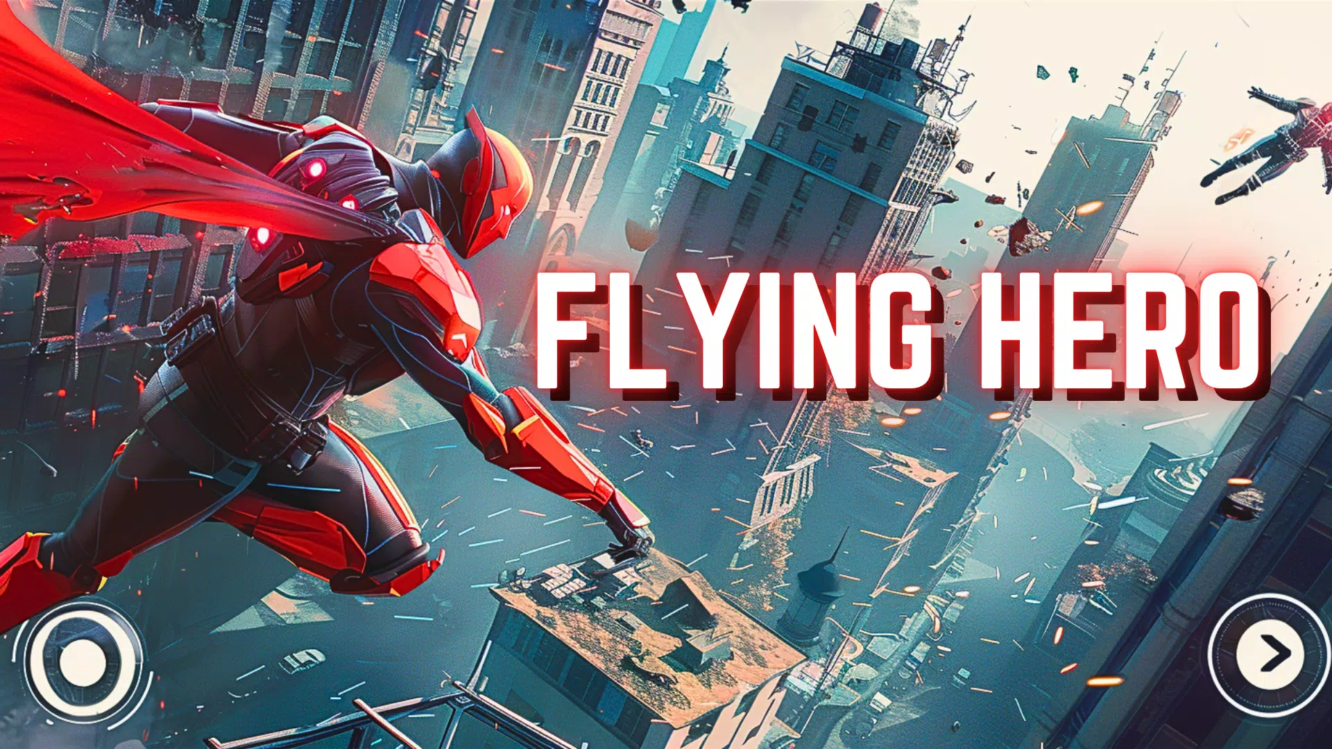 Flying hero man iron hero suit 螢幕截圖 0