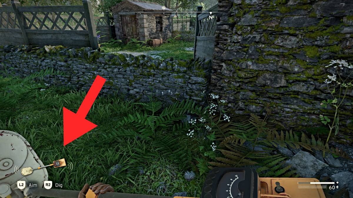 Индикация детектора металлов при атомном падении