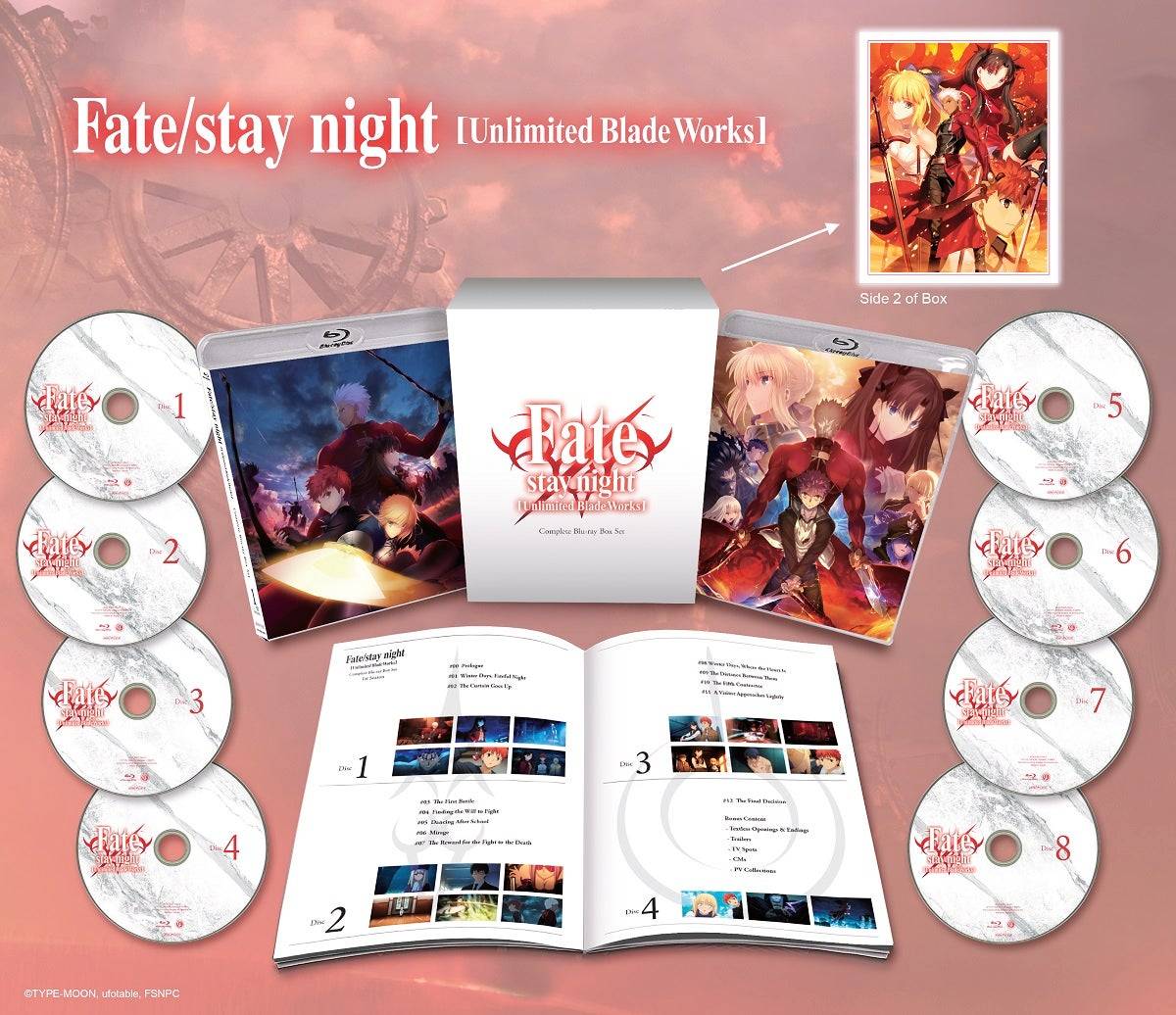 Schicksal/Aufenthalt Nacht: Unbegrenzte Blade Works (komplette Box -Set)