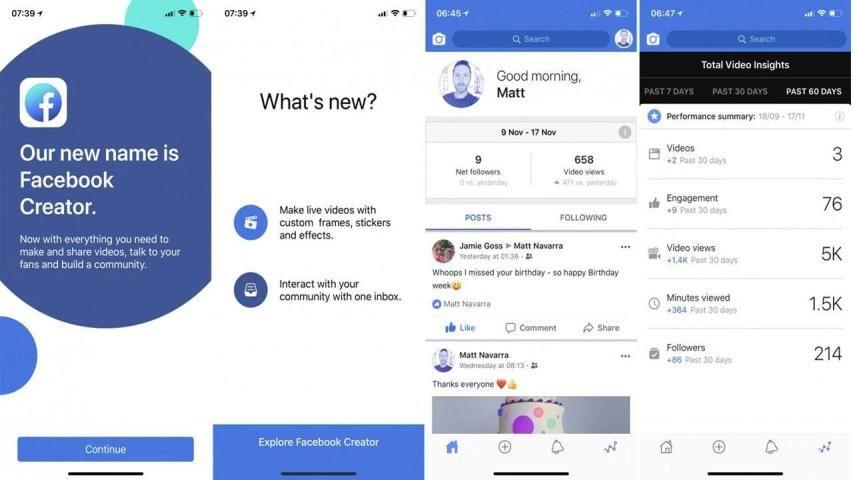 Facebook Creators 螢幕截圖 0