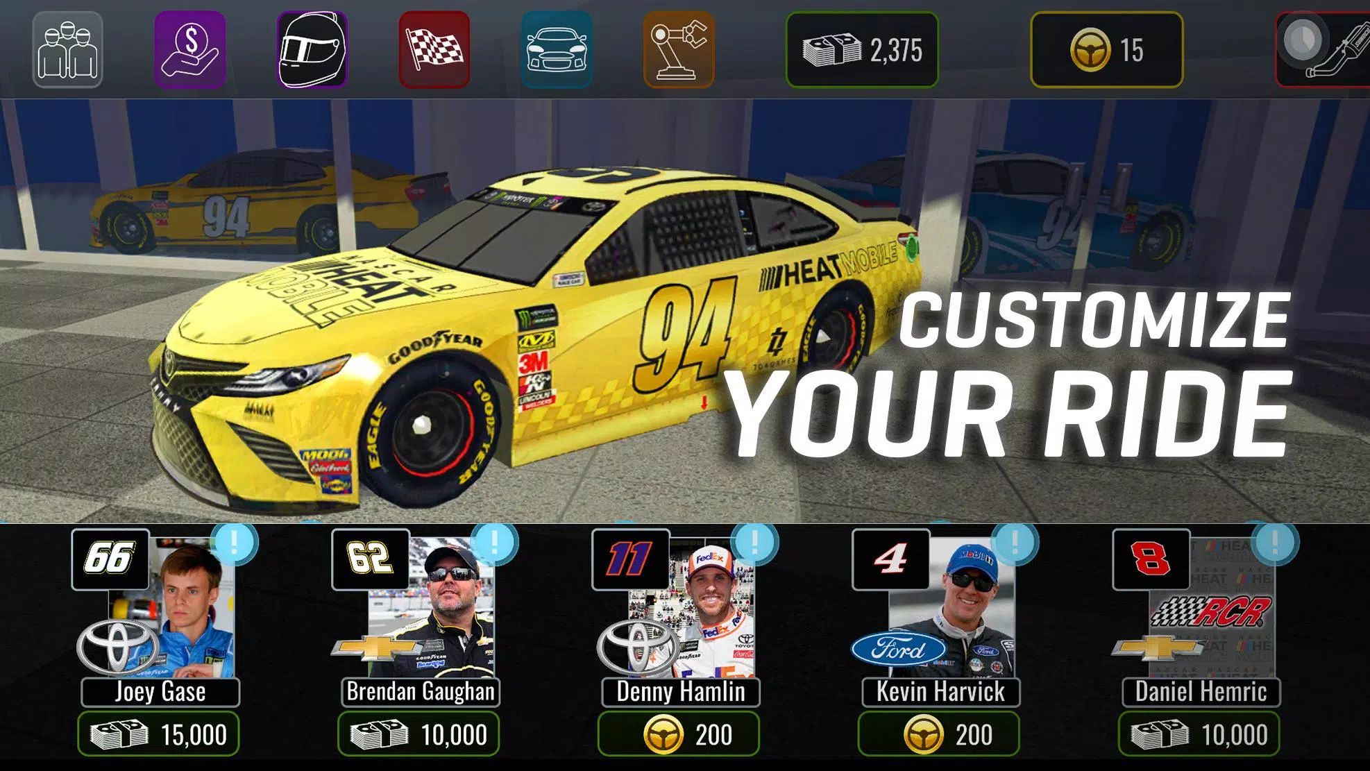 NASCAR Heat Mobile 螢幕截圖 1