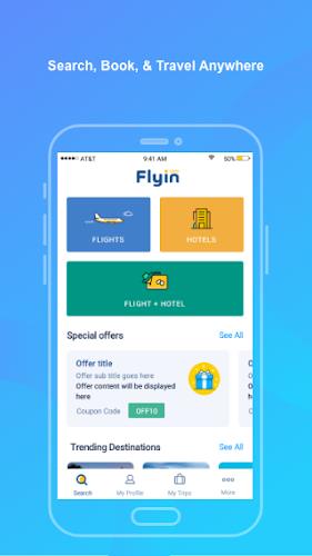 Flyin.com - Flights & Hotels Capture d'écran 0