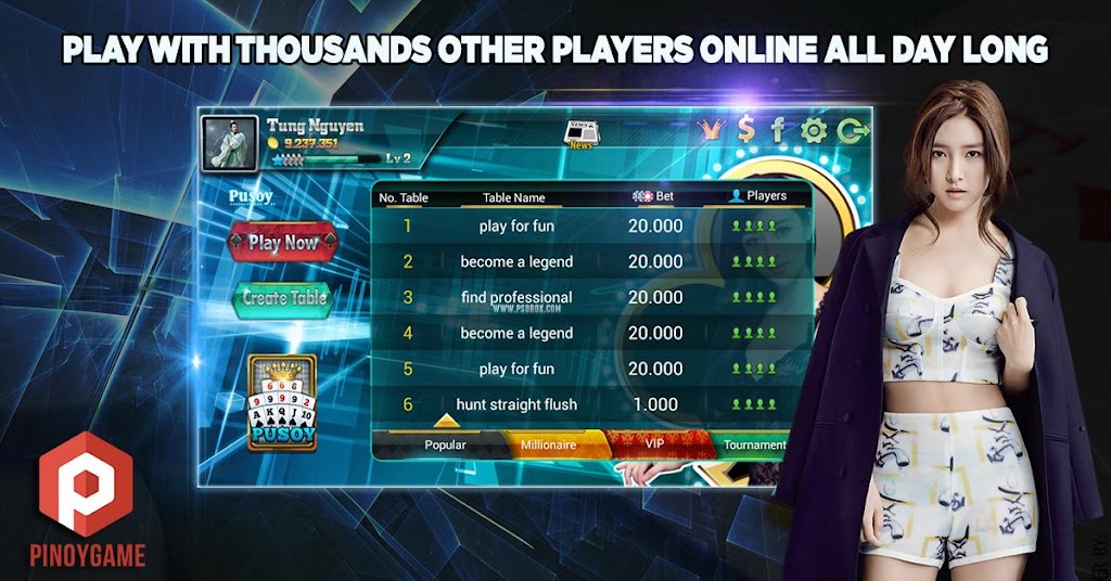 pusoy game, pinoy pusoy game 螢幕截圖 1