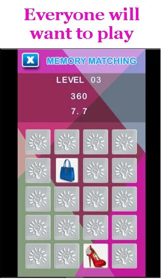 Memory Matching Fun 螢幕截圖 2