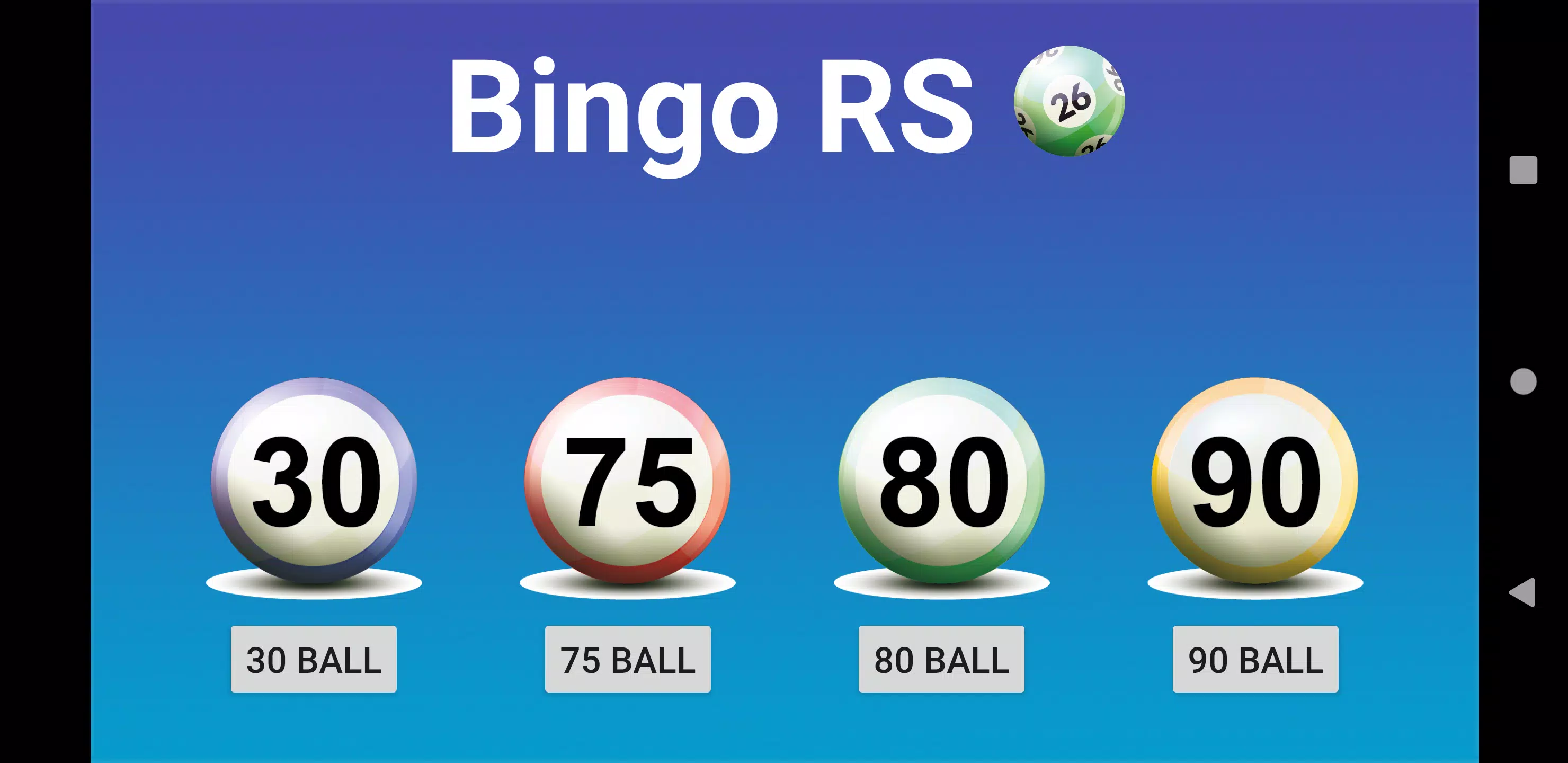 Bingo RS ဖန်သားပြင်ဓာတ်ပုံ 0